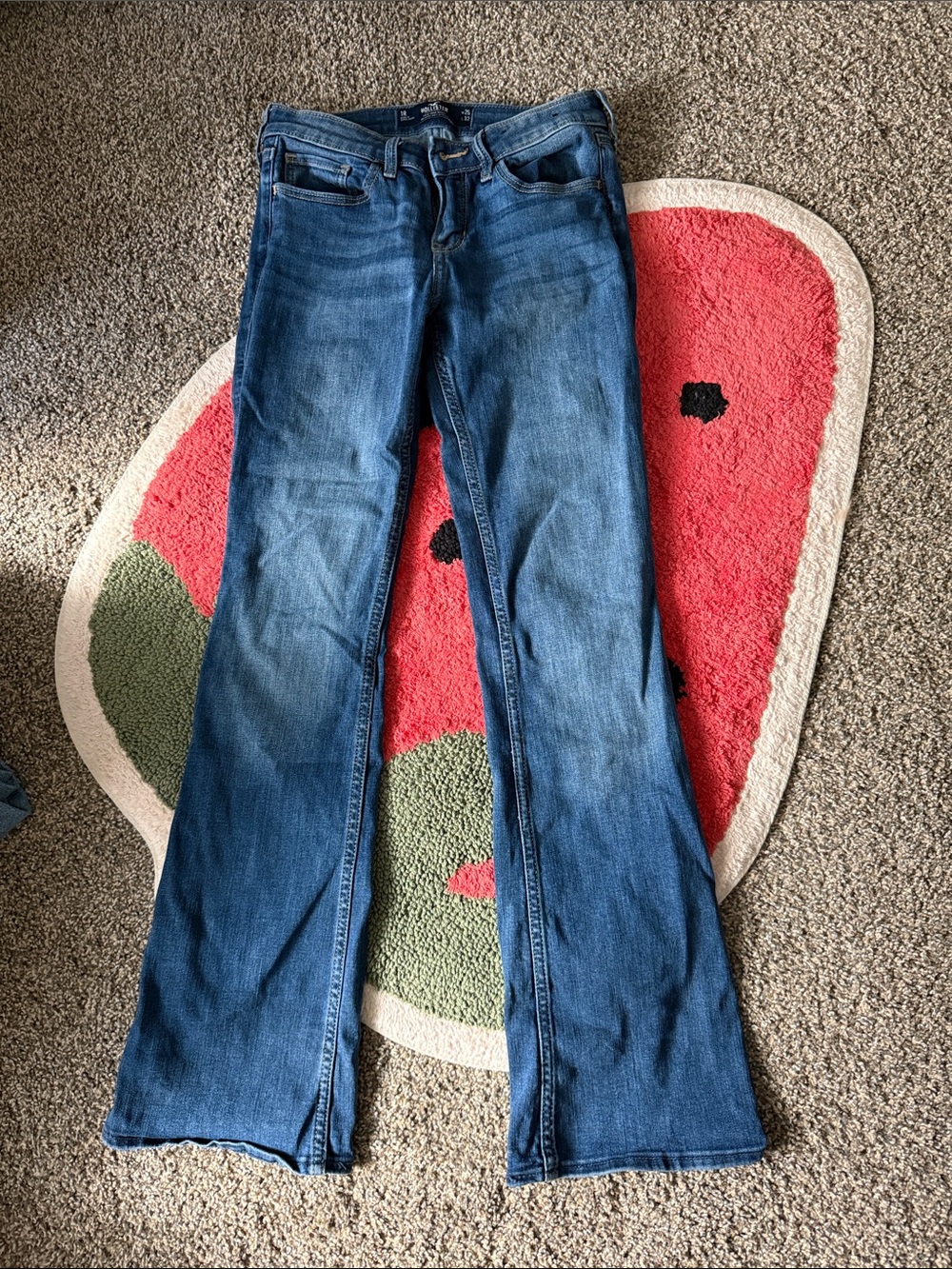Hollister Women's Medium Blue Flare Jeans